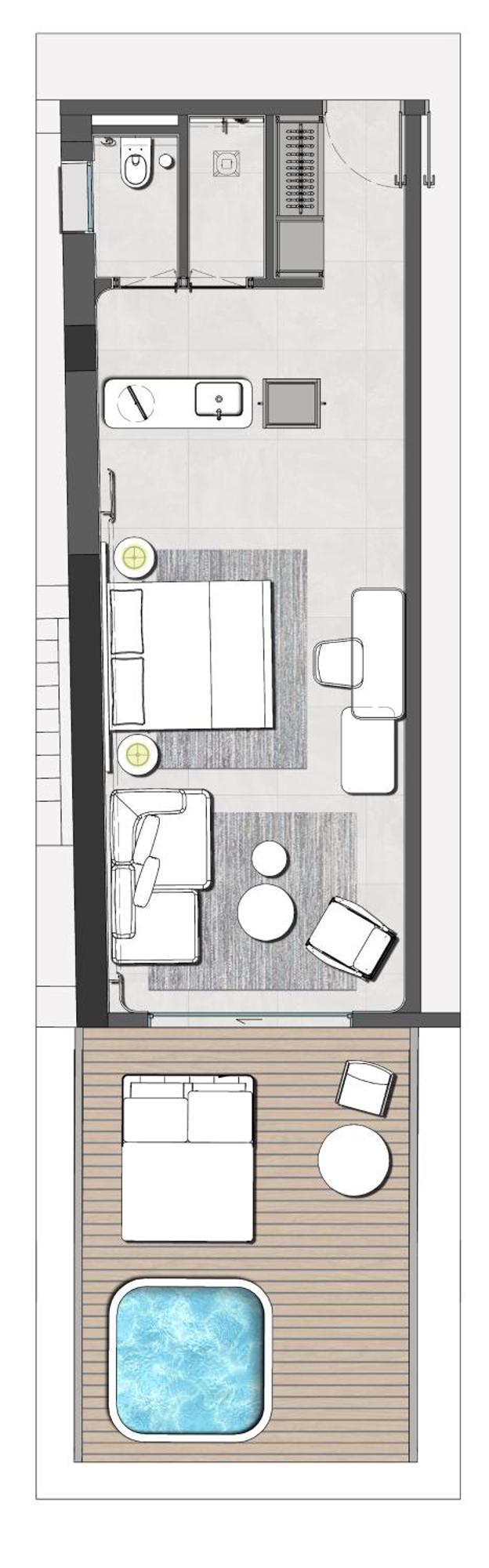 Suite Executive Fronte Mare con Vasca Idromassaggio all’Aperto e Vista Mare